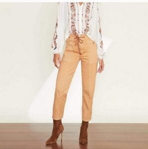 A16 Veronica Beard Sack Brown Pant 29 Camel